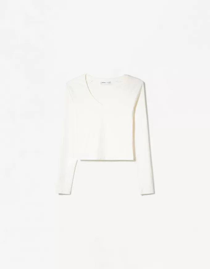 Long sleeve V-neck T-shirt Long sleeve V-neck T-shirt