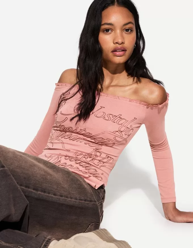 Long sleeve asymmetric T-shirt Long sleeve asymmetric T-shirt