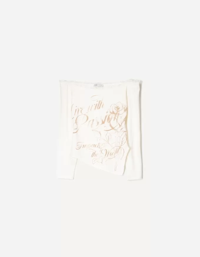 Long sleeve asymmetric T-shirt Long sleeve asymmetric T-shirt