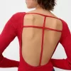 Long sleeve bodysuit with open back Long sleeve bodysuit with open back