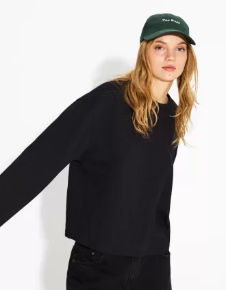 Long sleeve cotton T-shirt