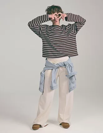 Long sleeve cotton T-shirt