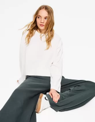 Long sleeve cotton T-shirt