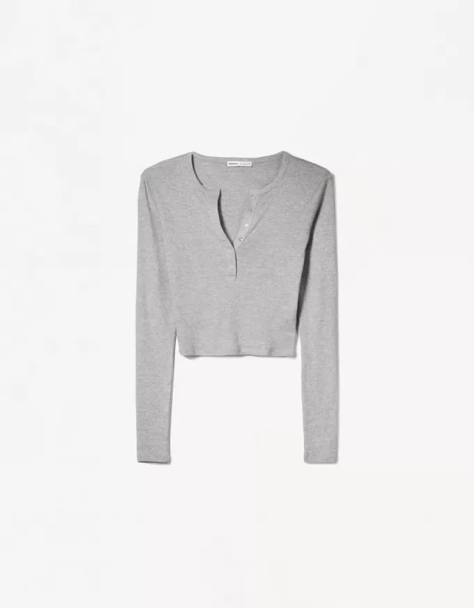 Long sleeve henley T-shirt Long sleeve henley T-shirt