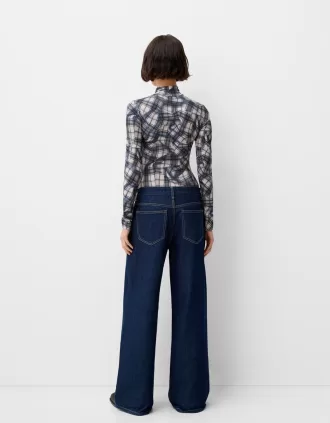 Long sleeve high neck bodysuit