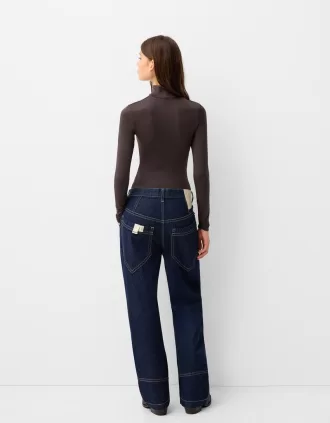 Long sleeve high neck bodysuit