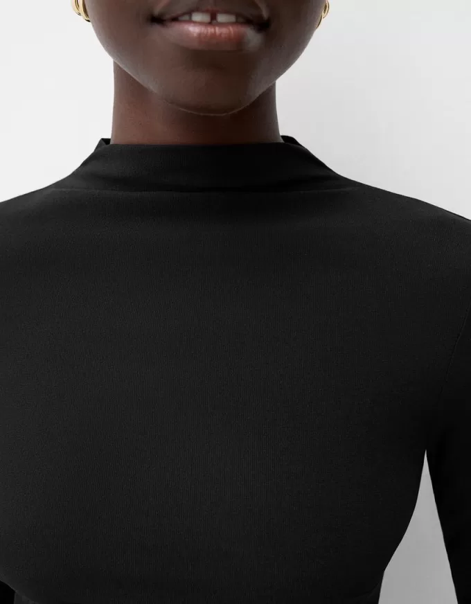 Long sleeve mini dress