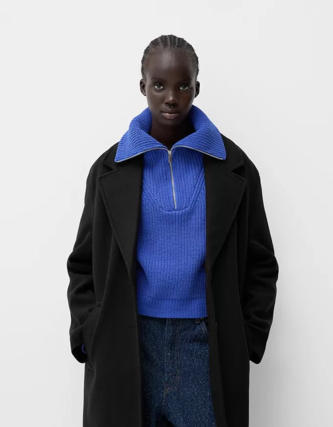 Long soft coat Long soft coat