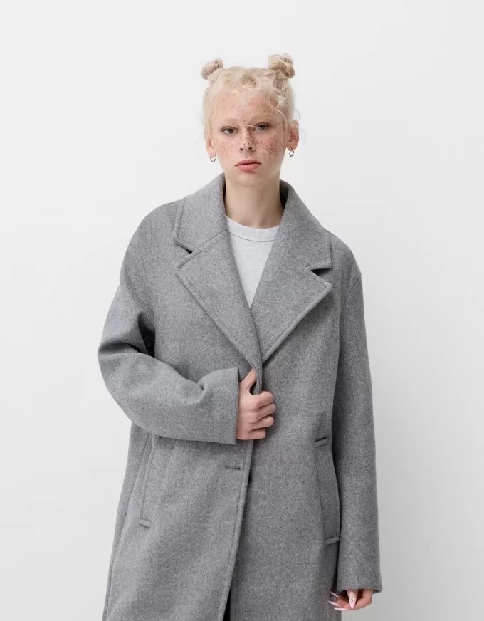 Long soft coat Long soft coat