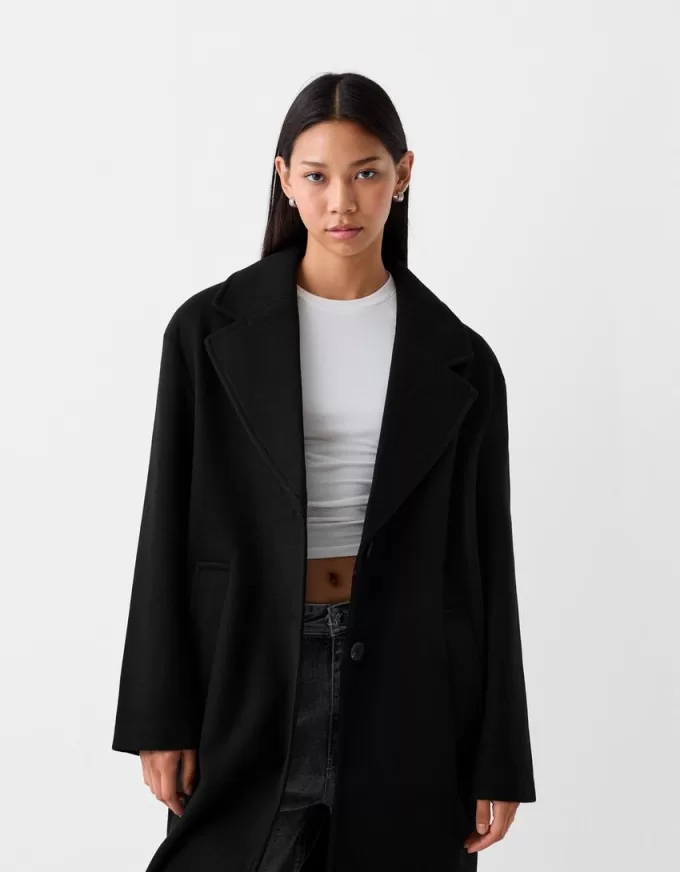 Long soft coat Long soft coat