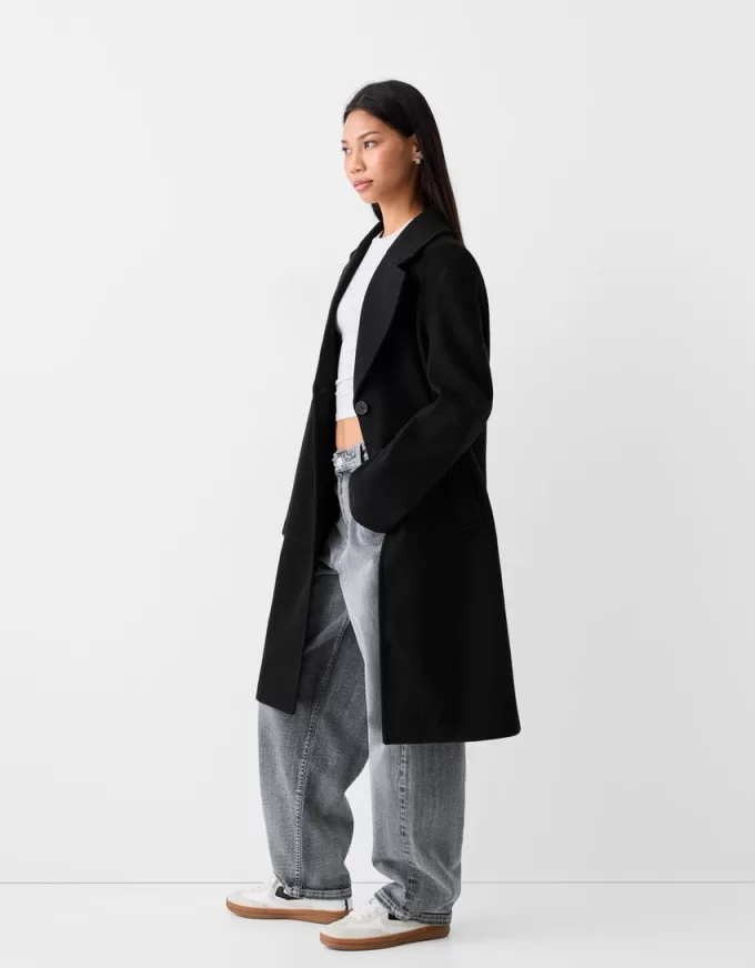 Long soft coat Long soft coat