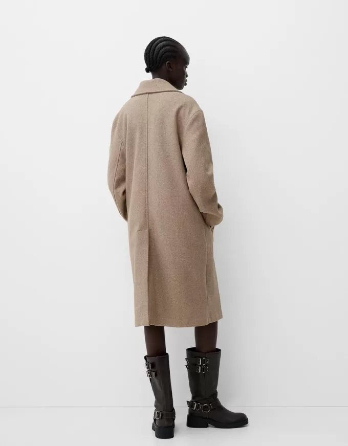 Long soft coat Long soft coat