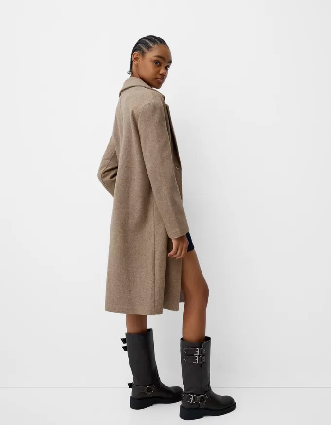 Long soft coat Long soft coat