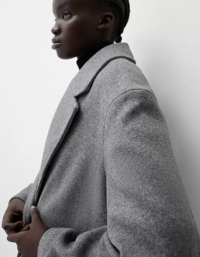 Long soft coat Long soft coat