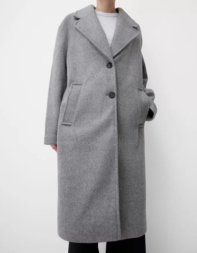 Long soft coat Long soft coat