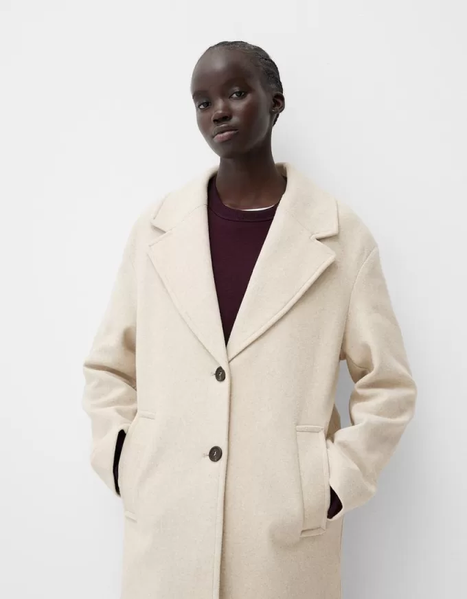 Long soft coat Long soft coat