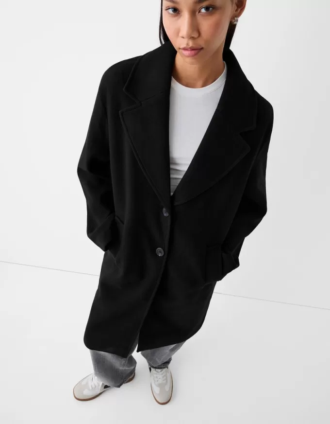 Long soft coat Long soft coat