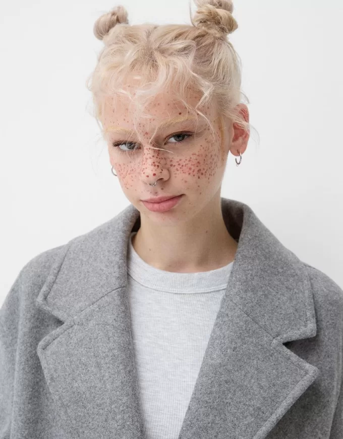 Long soft coat Long soft coat