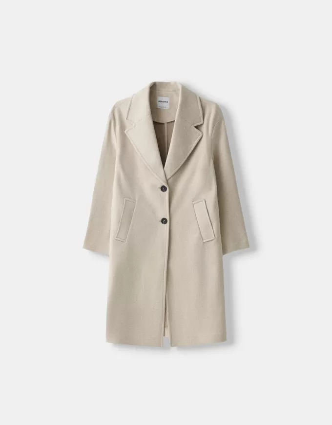 Long soft coat Long soft coat