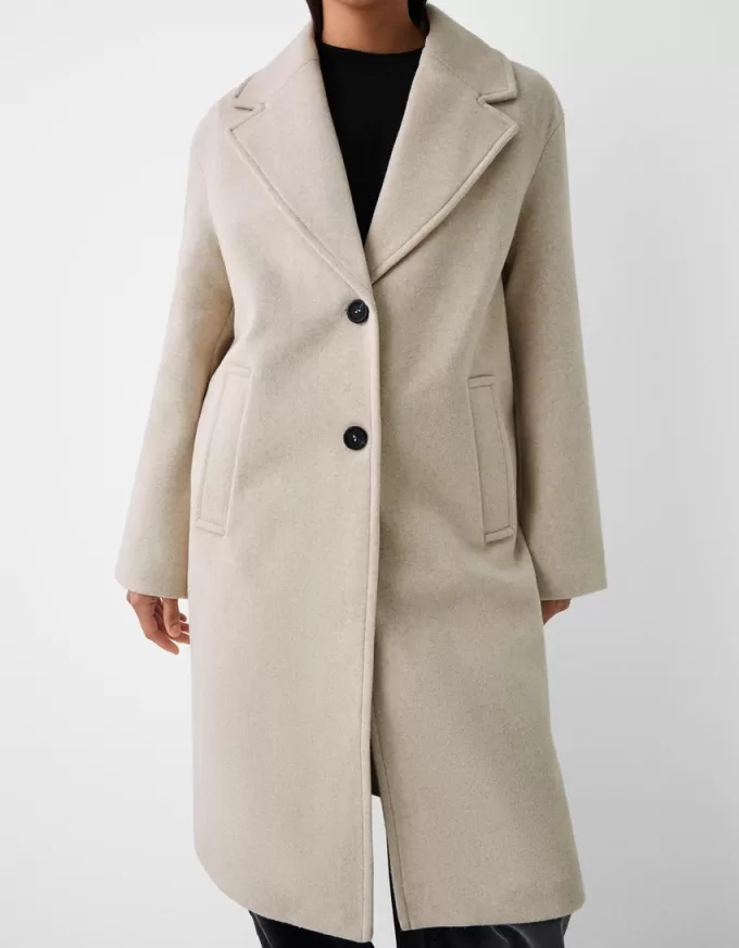 Long soft coat Long soft coat