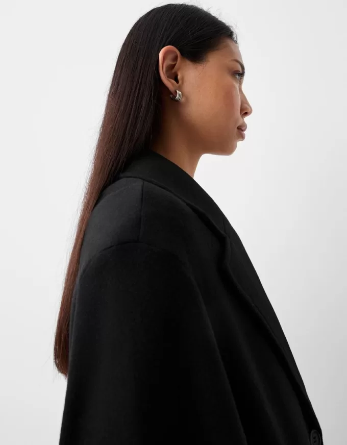 Long soft coat Long soft coat