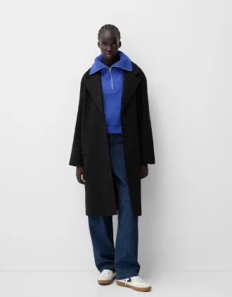 Long soft coat Long soft coat