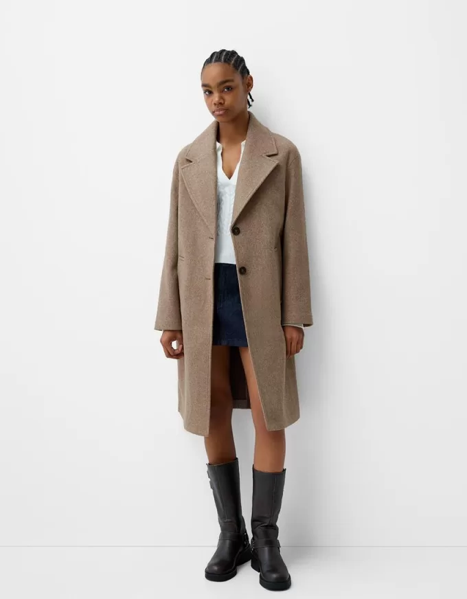 Long soft coat Long soft coat