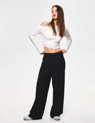 Low-rise baggy pants
