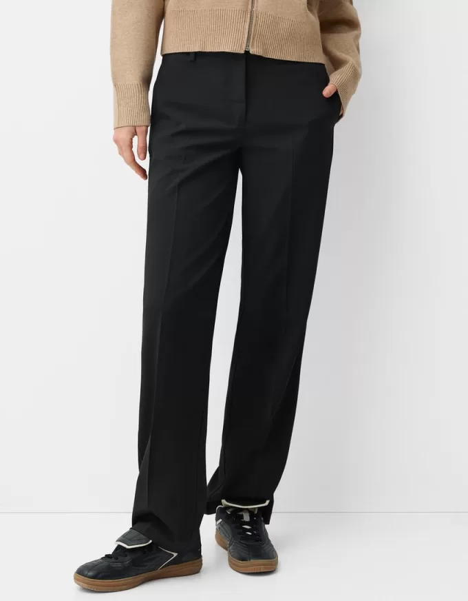 Low-rise straight-fit tailored pants Low-rise straight-fit tailored pants
