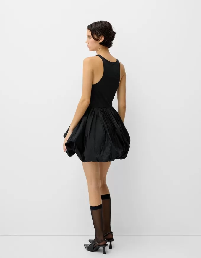 Maxi balloon mini dress