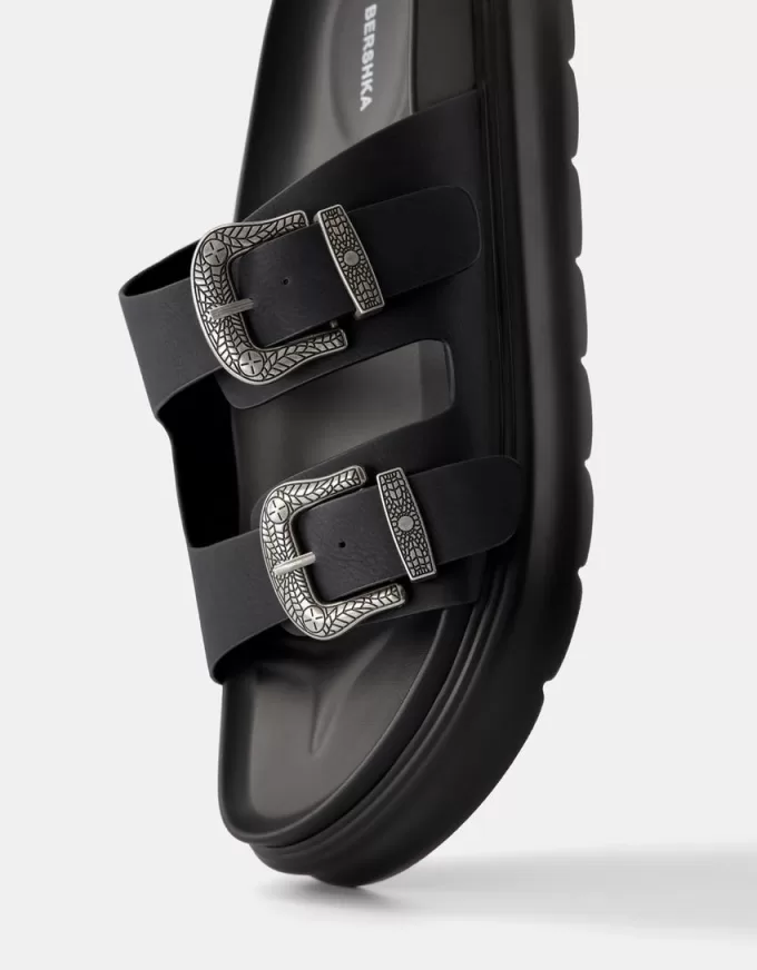 Men’s buckled platform sandals Men’s buckled platform sandals