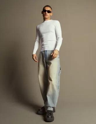 Men’s track sole lace-up ankle boots