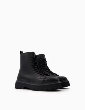 Men’s track sole lace-up ankle boots