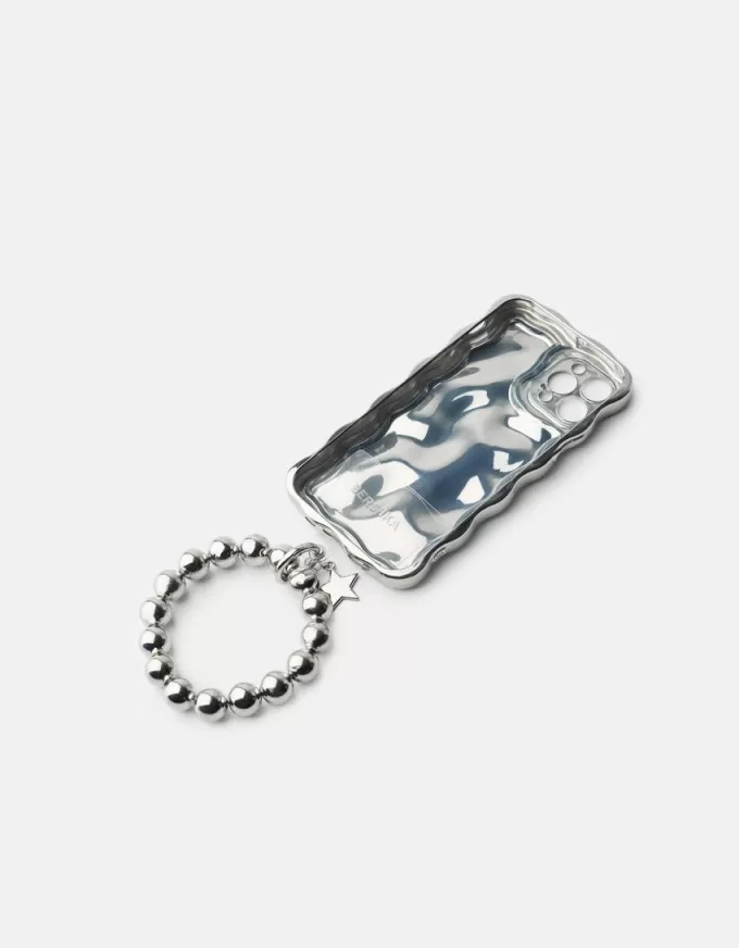 Metallic cell phone case with bracelet Metallic cell phone case with bracelet