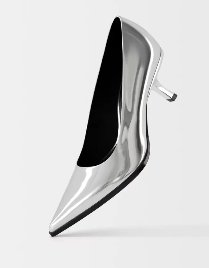 Metallic high-heel shoes Metallic high-heel shoes