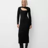 Midi dress with cut-out detail Midi dress with cut-out detail