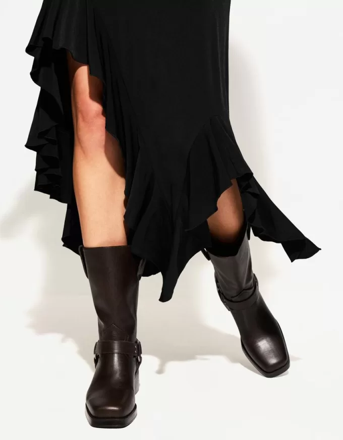 Midi skirt with ruffles Midi skirt with ruffles