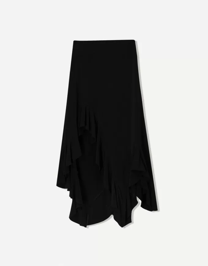 Midi skirt with ruffles Midi skirt with ruffles