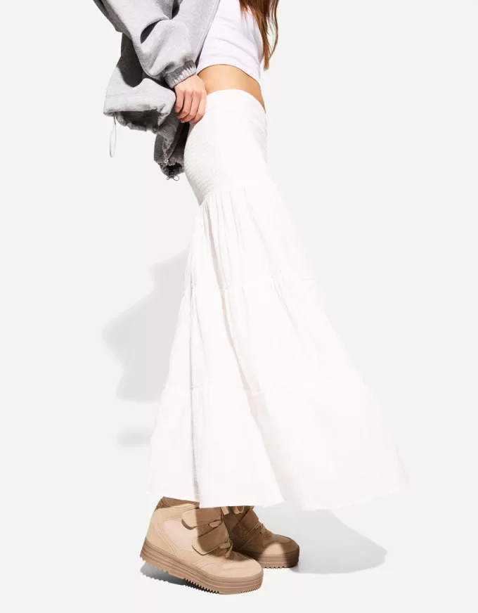 Midi tiered skirt Midi tiered skirt