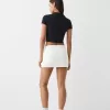 Mini fold-over-waist skirt Mini fold-over-waist skirt