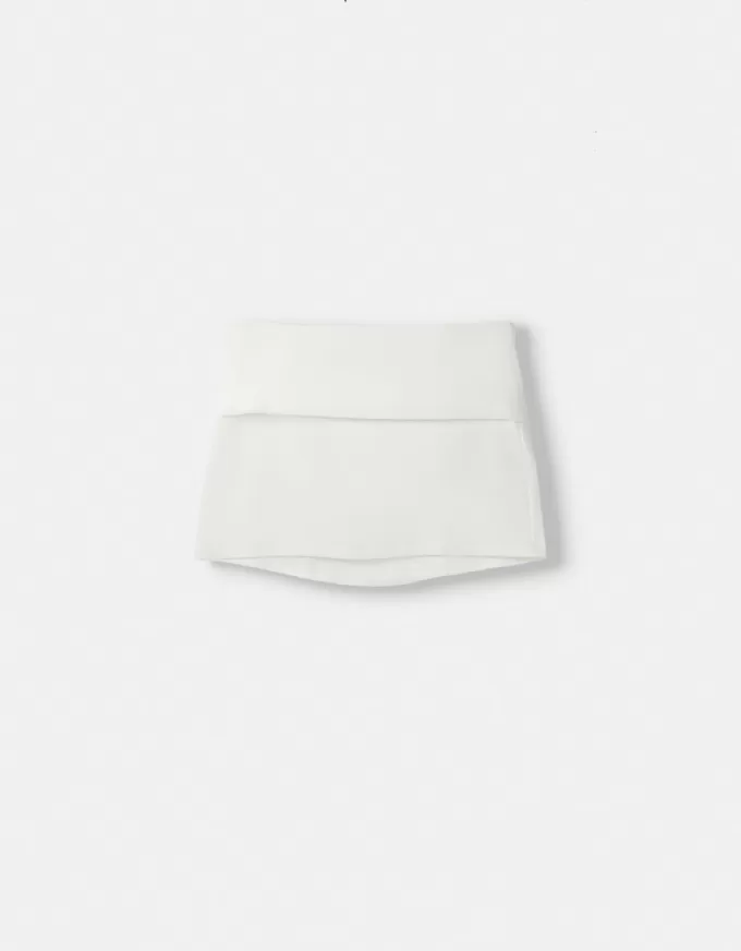 Mini fold-over-waist skirt Mini fold-over-waist skirt