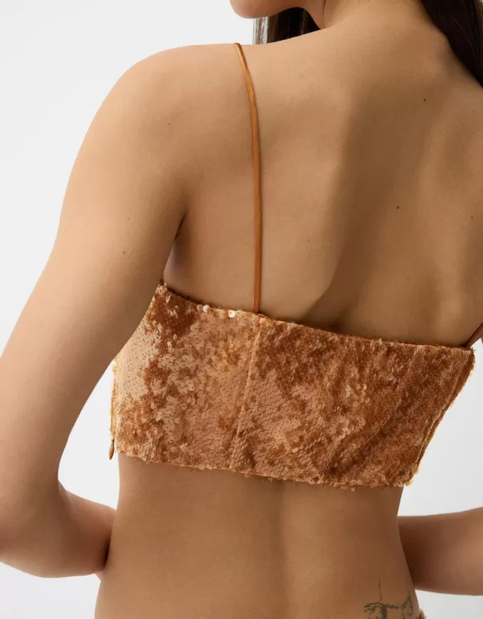 Mini sequined top Mini sequined top
