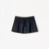 Mini skirt with contrast waist Mini skirt with contrast waist