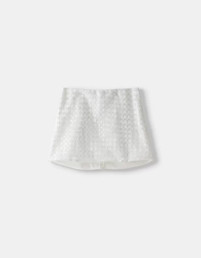 Mini skirt with rhinestones Mini skirt with rhinestones