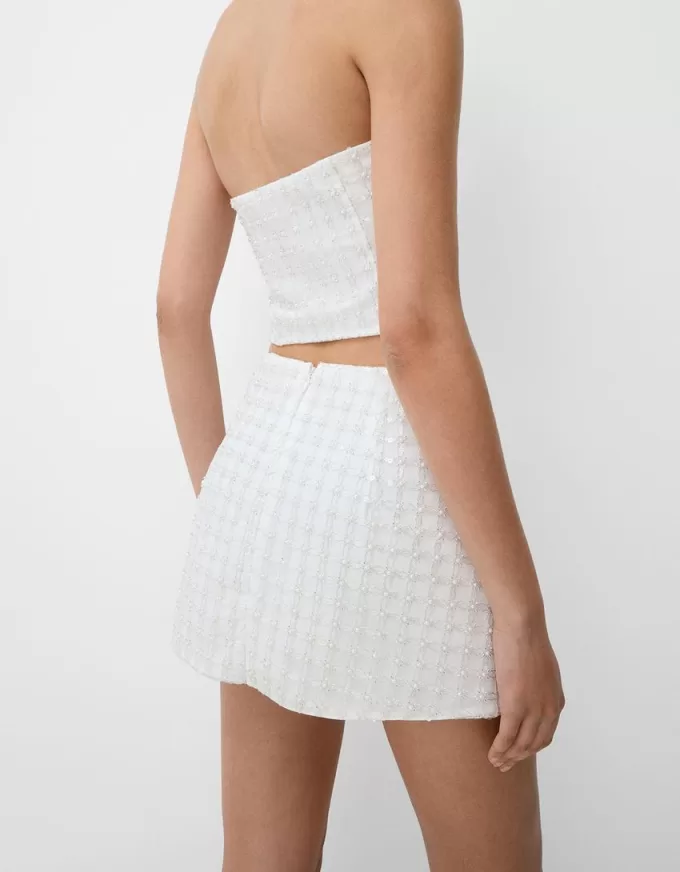 Mini skirt with rhinestones Mini skirt with rhinestones