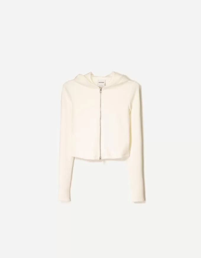 Modal zip-up hooded sweatshirt Modal zip-up hooded sweatshirt