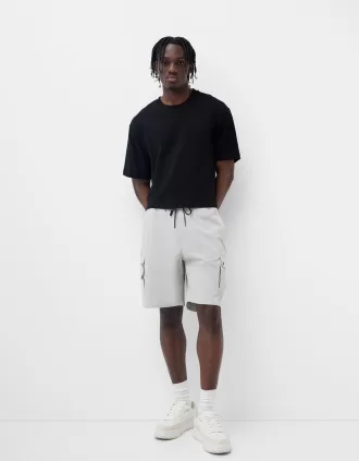 Multi-cargo technical Bermuda shorts
