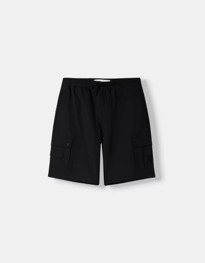 Multi-cargo technical Bermuda shorts