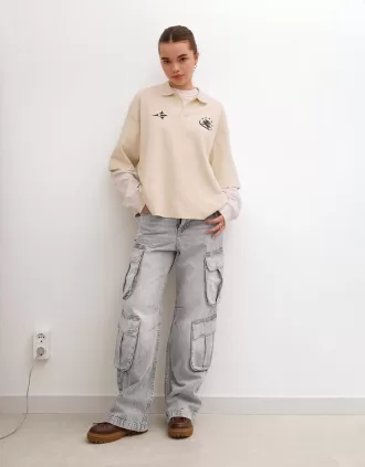 Multi-pocket cargo jeans