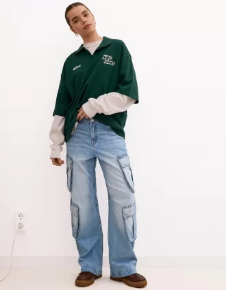 Multi-pocket cargo jeans